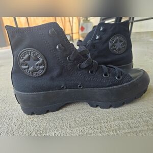 Converse Chuck Taylor Canvas  All Star Hi Lugged Black New Without Tag